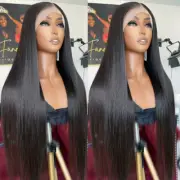Bone Straight 13x6 Lace Front Human Hair Wigs Pre Plucked Brazilian Frontal Wig