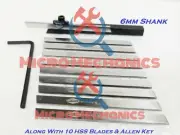 MINI LATHE PARTING CUT OFF TOOL HOLDER 10x BLADES FOR UNIMAT EMCO BOXFORD MYFORD