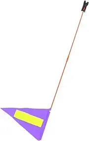 Happyyami 1Set Bike Safety Flag Reflective Flag with Durable Pole for Enhanced Visibility Go Karts Bicycles for