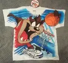 Looney Tunes TAZ Vtg 1995 Freeze NY (L) YOUTH All Over Print T-shirt NWT