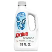 Drano Balance Drain Clog Remover and Cleaner, Non-Corrosive Formula, Safe on ...