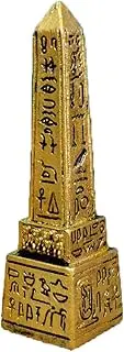 Kocris Casa Obelisk of Ancient Egypt Terrarium Reptile Tank Terrarium Decorations Turtle Lizard Spider Tanks Egyptian Tablet Inscription Sculpture Figurine Statue Décor Ornament Aquarium Gold