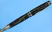 Classic Cigar Ballpoint Twist Pen in Gold Finish with "Parker Style" Ink Refill