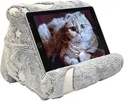 fond +found Pillow Foam Tablet Stand Holders with Handle, iPad Holder with 3 Viewing Angle, Soft Tablet Stand, Suitable for Tablets, E-Readers and Books (Moon)