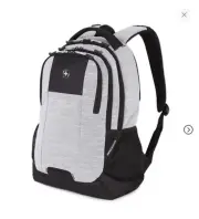 SWISSGEAR Laptop Backpack -Light Heather Grey New