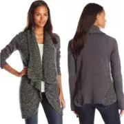 Prana Demure Gray Open Front Cardigan Sweater Women's Size XS NWT