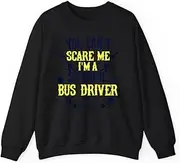 [VidiAmazing] You Can't Scare Me I'm a School Bus Driver Halloween ds075 T-Shirt