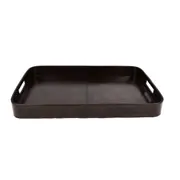Leatherkart Leather Tray with Spaces - Dark Brown
