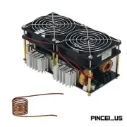 1800W ZVS Induction Heater Low Voltage 12V-48V with Copper Heating Coil pe66
