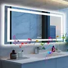 Extra Large 1000mm-1600mm LED Bathroom Mirror w/ Bluetooth Speaker Horizontally