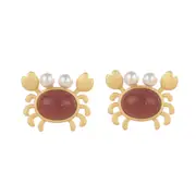 E46 Crab Earrings Niche Design Sense Women Ear Jewelry