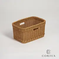 在飛比找蝦皮商城優惠-CORTEX 收納籃 仿藤籃 寬方型W34 卡其色