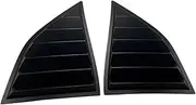 Rear Side Window Shutter Louvers For 2008-2023 Compatible For Dodge Challenger Scoop Cover Vent Car Accessories Auto Parts Matte Black(Matte Black)