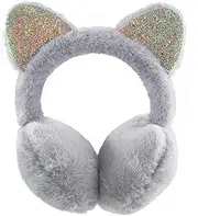 [XIAOHAWANG] Toddler Kids Winter Knitted Ear muffs Soft Plush Ear Warmers for Baby Boys Girls Outdoor Cute Dinosaur Ear Covers Headband