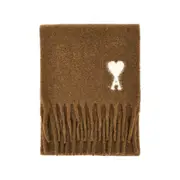 [AMI] AMI 'Ami de Coeur' alpaca-blend scarf Woman One Size One Size Brown