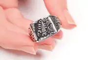925K Sterling Silver Scorpion Archer Thumb Zihgir Men's Ring All US Size Gift