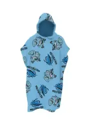 NRL Youth Hooded Towel - Cronulla Sharks - Kids - Beach Bath - OSFM