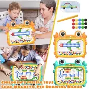 Magnetic Drawing Board for Kids Magnetic Toys with Colourful Beads, Drawing Pen