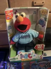 ABC Dancer Elmo 14" Sings Dances Sesame Street 2001 Fisher Price