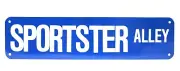 Harley Sportster Motorcycle Street Sign Novelty Aluminum Metal Man Cave Blue New