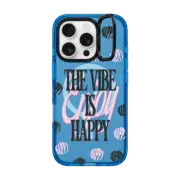 iPhone 16 Pro Impact Ring Stand Case MagSafe Compatible The Vibe Is Happy, Enjoy!