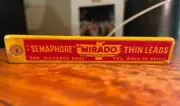 Vintage Box of EAGLE Mikado Thin Leads 4.5" HB in Wood Cradle 1936 .036" (0.9mm)