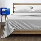 Pure Cotton Full Size Cotton Bed Sheets Set (Full Size,1000 Thread Count) Sil...