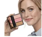 4 Items Refillable Magnetic Palette Face Bronzer Blush Highlighter Nutrimetics
