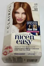Clairol Nice 'N Easy New & Improved Color Care Formula, 6R Light Auburn