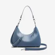 GGP Blue Women'S Trendy Pu Leather Shoulder Bag Fashionable Underarm Hobo Bag With Adjustable Strap