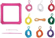 Wsymxuo Loom Kit for Weaving with Elastic Rope for DIY Crafting Pot Holder and Coaster, Style A