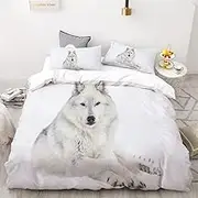 ZLYTQZHGBHD 3D Print Blanket Towel Europe Animal Moonlight Wolf Blanket Towel (Color : Wolf 07, Size : UK King)