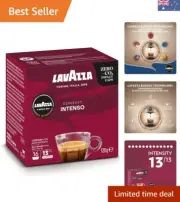 A Modo Mio Espresso Intenso, 16 Coffee Pods, Arabica and Robusta, Spicy Notes...