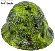 Spider Web Hydro Dipped Full Brim Hard Hat with Ratchet Suspension
