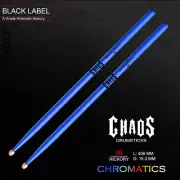 DRUM STICKS 3x CHAOS 5B DRUMSTICKS – CHROMATICS BLUE 3 PAIRS AMERICAN HICKORY
