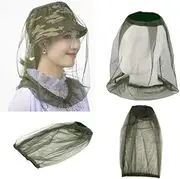 4 Pcs Premium Mosquito Head Net Mesh, Extra Fine Holes, Insect Netting, Bug Face Shield, Soft Durable Fly Screen, Protection for no See um Midges Gnats, Carry Bag