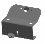 Polaris License Plate Bracket, Matte Black, Genuine OEM Part 5253189-458, Qty 1