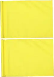 Yardwe 2pcs Monochrome Practice Flag Mini Size Yard Flag Plastic Insert for Golfers