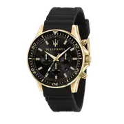 Maserati Sfida 44mm Black Stainless Steel Chronograph Watch