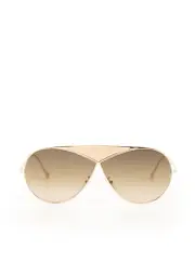 Gold Puzzle Gradient Aviator Sunglasses