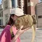 Cute Canvas Messenger Bag Creative Crossbody Bag Women Men Lady Girls