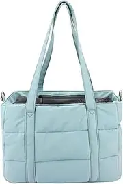 Cat Carriers Soft-Sided Lightweight Pet Tote Bag Sturdy Puppy/Dogs/Cats/Bunny Purse Bag with Base Support Plate for Walking, Subway, Shopping, Hiking, Traveling,Grey