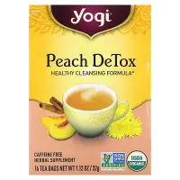 在飛比找iHerb優惠-[iHerb] Yogi Tea Peach DeTox 清