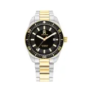 Tommy Hilfiger Th85 Two Tone Stainless Steel Black Dial Men's Watch 1710552