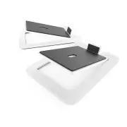 S6w Desktop Speaker Stands For Large Speakers 2 Pack white