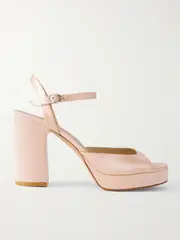 [Stuart Weitzman] Stuart Weitzman - Dayna Ii Satin Platform Sandals - Blush - US12 US 12 Pink