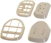 Retractable Mesh Pet Gate Spacers for Baseboards