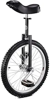 FREEZYMAN Unicycles for Adults, 20 Inch Wheel Unicycle Uni Cycle Balance Exercise Fun Bike Fitness Scooter Circus, Adjustable Seat, Loads 150kg/330 Lbs ( Color : Black )