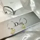 [二手] 中古Dior 圈圈耳環 小方牌