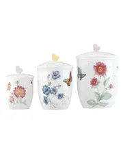 Lenox Set of 3 Butterfly Meadow Canisters